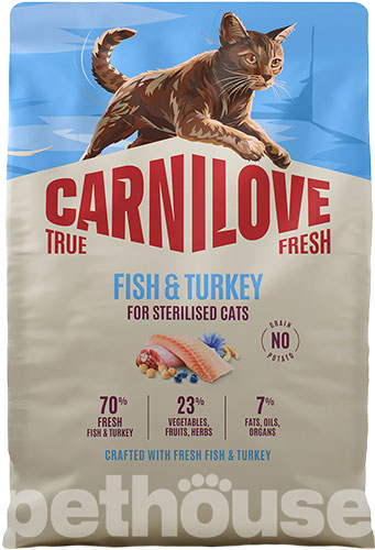 Carnilove True Fresh Cat Sterilised Fish & Turkey Carnilove True Fresh Cat Sterilised Fish & Turkey