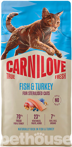 Carnilove True Fresh Cat Sterilised Fish & Turkey Carnilove True Fresh Cat Sterilised Fish & Turkey