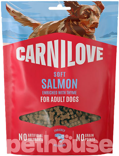 Carnilove Dog Soft Snack с лососем и тимьяном для собак Carnilove Dog Soft Snack с лососем и тимьяном для собак