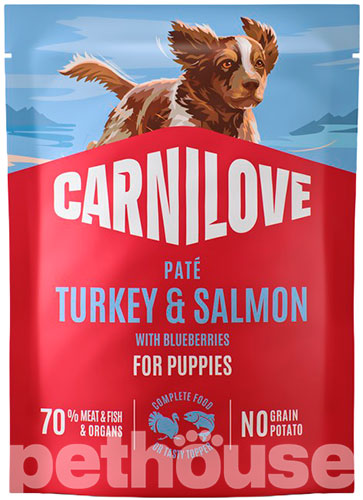 Carnilove Puppy Pate Turkey & Salmon with Blueberries