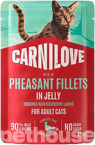 Carnilove Rich In Pheasant With Raspberry Leaves In Jelly Cat Adult