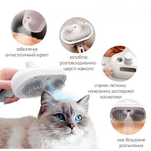 Catmaster Парова щітка-пуходерка для котів і собак