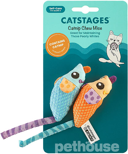 Catstages Catnip Chew Mice Мишки з котячою м'ятою