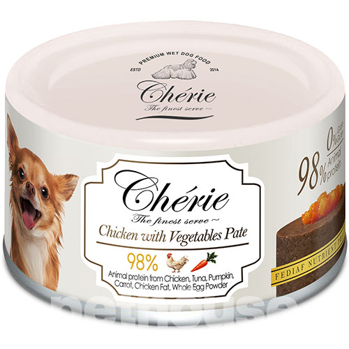 Cherie Dog Pate Chicken with Vegetables Cherie Dog Pate Chicken with Vegetables