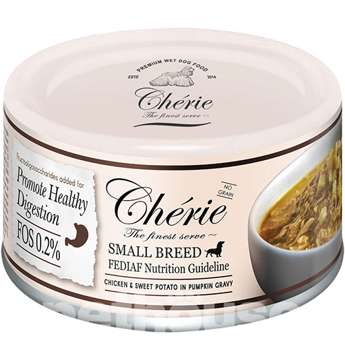 Cherie Dog Small Breed Chicken & Sweet Potato in Pumpkin Gravy