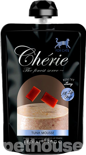 Cherie Squeeze-Up Pouch Tuna Mousse Cat All Life Stage