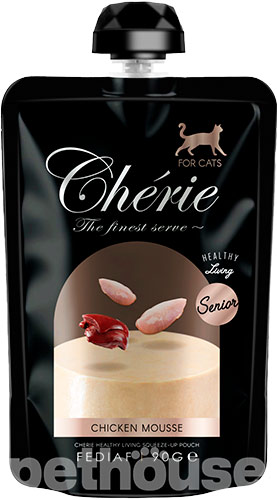 Cherie Squeeze-Up Pouch Chicken Mousse Senior Cat