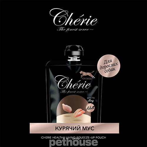 Cherie Squeeze-Up Pouch Chicken Mousse Adult Dog