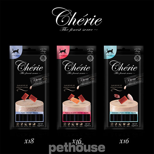 Cherie Cat Healthy Living Creamy Treats Mega Pack Tuna Selection