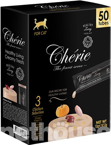 Cherie Cat Healthy Living Creamy Treats Mega Pack Chicken Selection