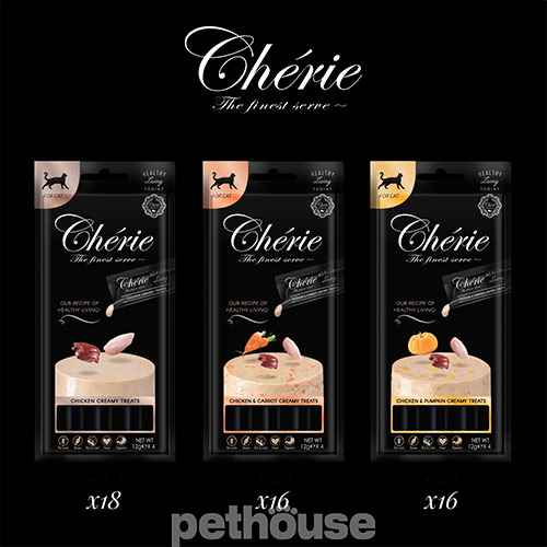 Cherie Cat Healthy Living Creamy Treats Mega Pack Chicken Selection
