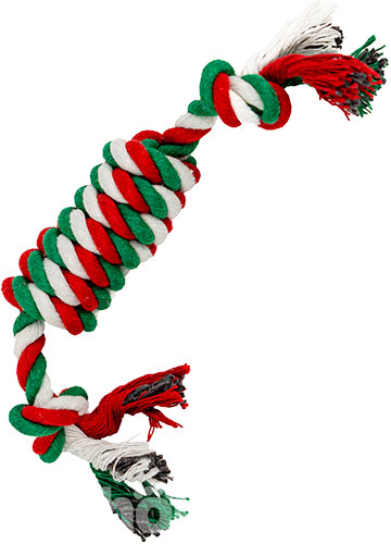 Christmas Toys Іграшка "Різдвяний канат з вузлами" для собак