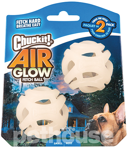 Chuckit! Max Glow Air Fetch Ball Small Набор дишащих светонакопительных мячей для собак