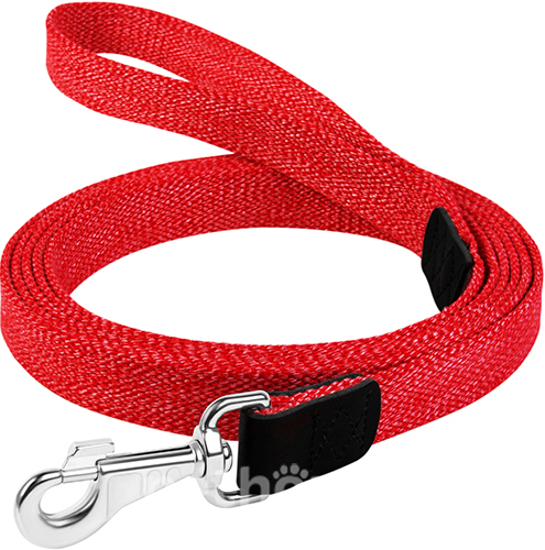 Collar Повідець брезентовий для собак, червоний