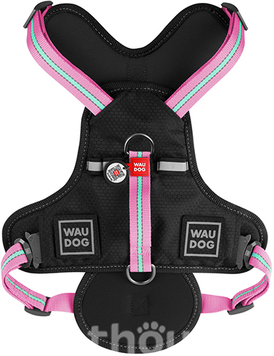 Collar WAUDOG Безопасная шлея для собак, розовая, фото 2