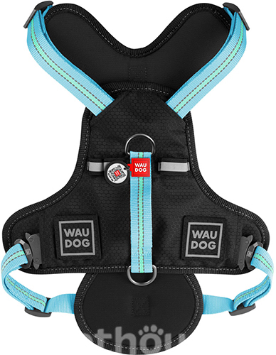 Collar WAUDOG Безопасная шлея для собак, голубая, фото 2