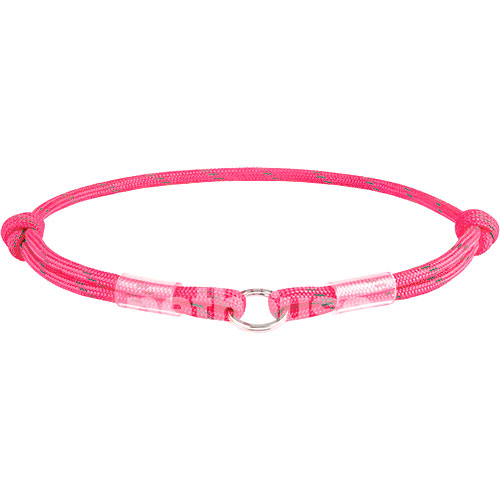 Collar WAUDOG Smart ID Шнурок із паракорду для адресника, світловідбивний, рожевий