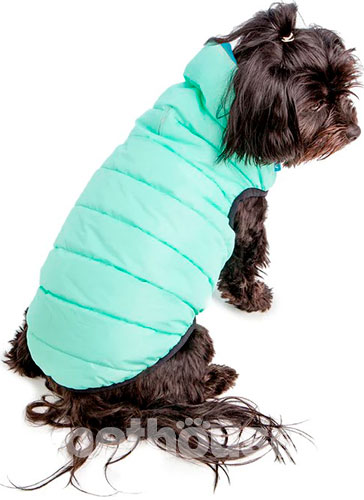 Collar AiryVest Lumi Двостороння курточка для собак, м'ятно-блакитна, фото 5