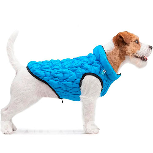 Collar AiryVest UNI Двусторонняя курточка для собак, черно-голубая, фото 3
