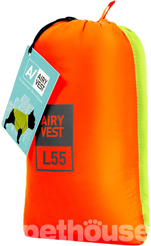 Collar AiryVest Двостороння курточка для собак, помаранчево-салатова, фото 2