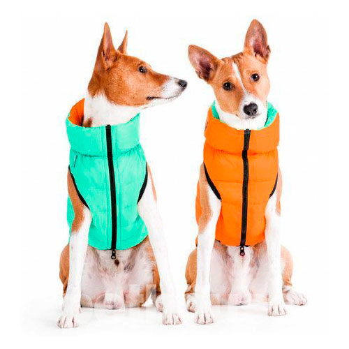 Collar AiryVest Lumi Двостороння курточка для собак, м'ятно-помаранчева, фото 4