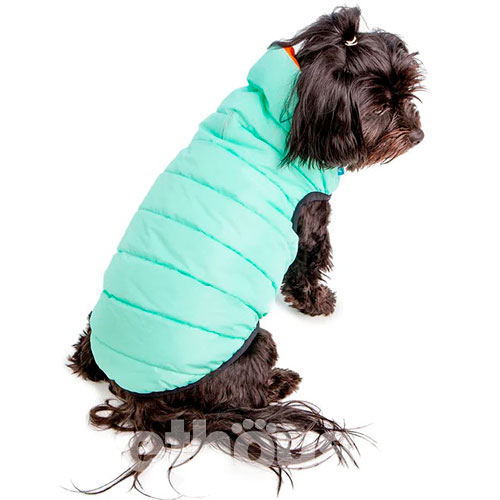 Collar AiryVest Lumi Двостороння курточка для собак, м'ятно-помаранчева, фото 6