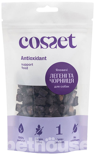 Cosset Ліофілізовані яловичі легені з чорницею для собак