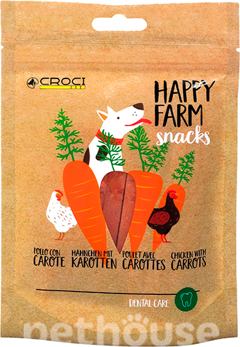 Croci Happy Farm Пастилки с курицей и морковью для собак