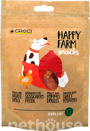 Croci Happy Farm Рулетики с курицей и сладким картофелем для собак