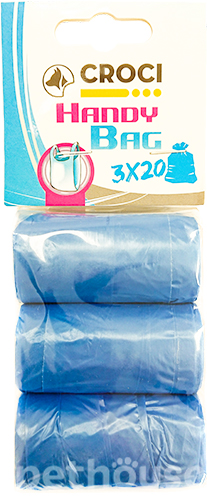 Croci Пакети гігієнічні з ручками для собак, сині