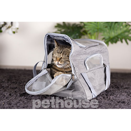 D&M Pets Сумка-переноска Mega для кошек и собак, серая
