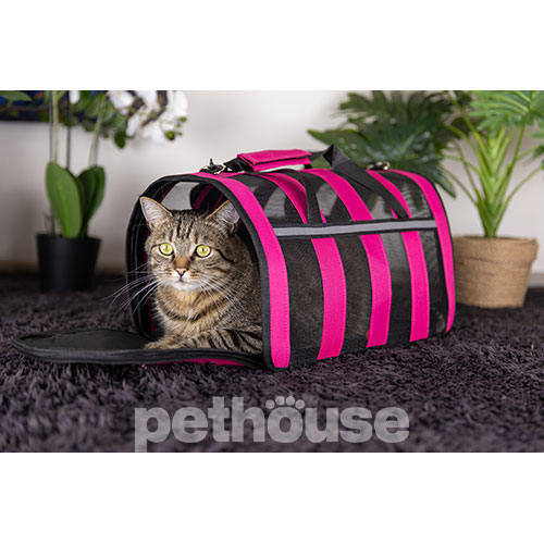D&M Pets Сумка-переноска Tera для кошек и собак, розовая