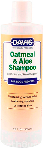 Davis Oatmeal & Aloe Shampoo Гипоаллергенный шампунь для кошек и собак