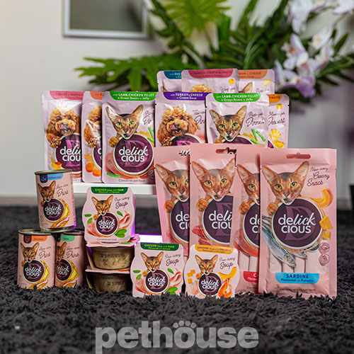 Delickcious Cat Adult Creamy Snack Tuna Flavored with Aloe