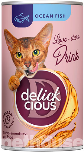 Delickcious Cat Adult Drink with Ocean Fish
