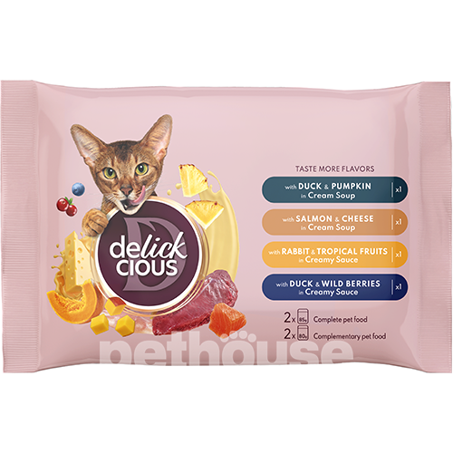 Delickcious Набір №2 вологого корму для дорослих котів Delickcious Набір №2 вологого корму для дорослих котів