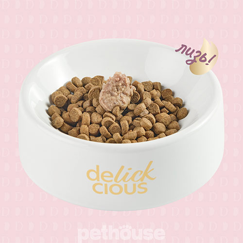 Delickcious Cat Adult Creamy Snack Lamb Flavored with Brown Rice & Zucchini