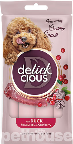 Delickcious Dog Adult Creamy Snack Duck Flavored with Cranberry Delickcious Dog Adult Creamy Snack Duck Flavored with Cranberry