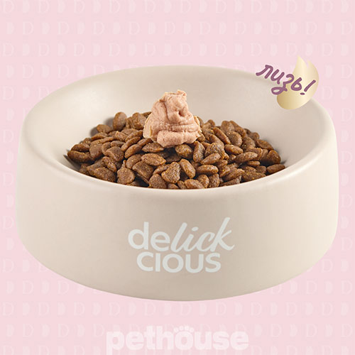 Delickcious Dog Adult Creamy Snack Beef Flavored with Cheese & Asparagus
