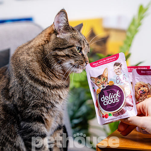 Delickcious Chef's Menu Печень с яблоками и клюквой для кошек