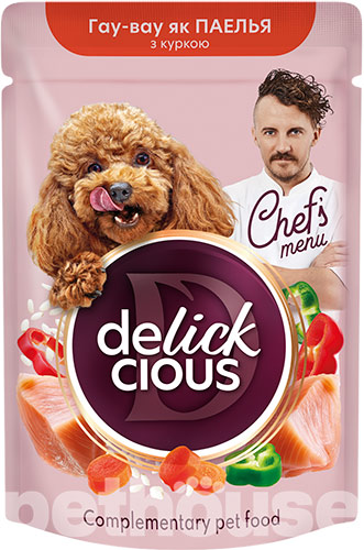 Delickcious Chef's Menu Паэлья с курицей для собак Delickcious Chef's Menu Паэлья с курицей для собак
