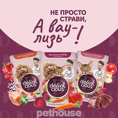 Delickcious Chef's Menu Борщ с говядиной для кошек и собак