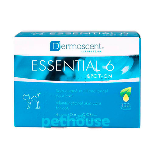 Dermoscent Essential 6 spot-on Краплі на холку для догляду за шкірою та шерстю котів