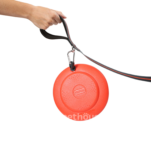 Dexas Off-Leash Frisbee Flyer Летающая тарелка с карабином для собак, фото 4
