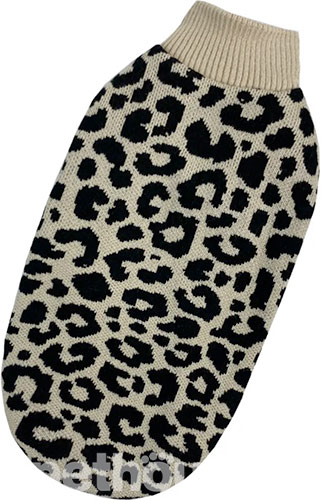 Dogs Bomba Вязаный свитер "Лео" для кошек, бежевый