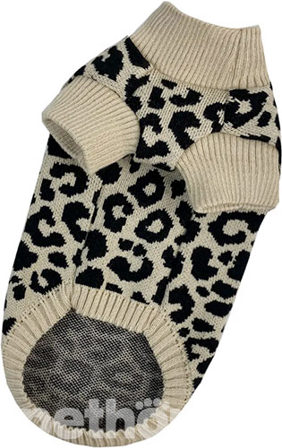 Dogs Bomba Вязаный свитер "Лео" для кошек, бежевый