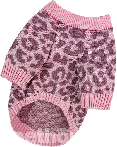 Dogs Bomba В'язаний светр "Лео" для собак, рожевий Dogs Bomba В'язаний светр "Лео" для собак, рожевий