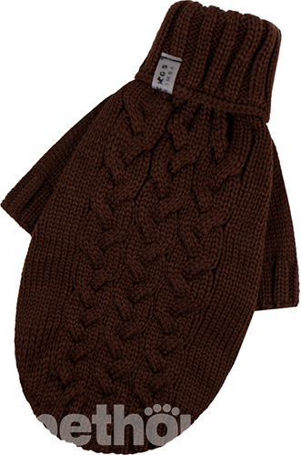 Dogs Bomba В'язаний светр "Косичка" для собак, шоколадний Dogs Bomba В'язаний светр "Косичка" для собак, шоколадний