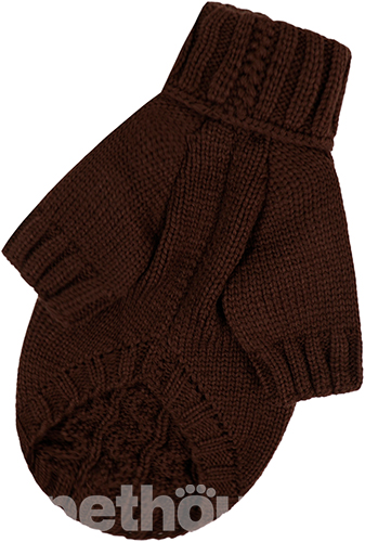 Dogs Bomba В'язаний светр "Косичка" для собак, шоколадний Dogs Bomba В'язаний светр "Косичка" для собак, шоколадний