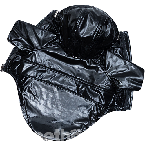 Dogs Bomba Дощовик "Вініл" для собак, чорний Dogs Bomba Дощовик "Вініл" для собак, чорний